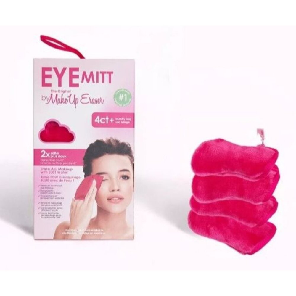 Eye Mit by Make Up Eraser 4 Count with Laundry Bag  (818)